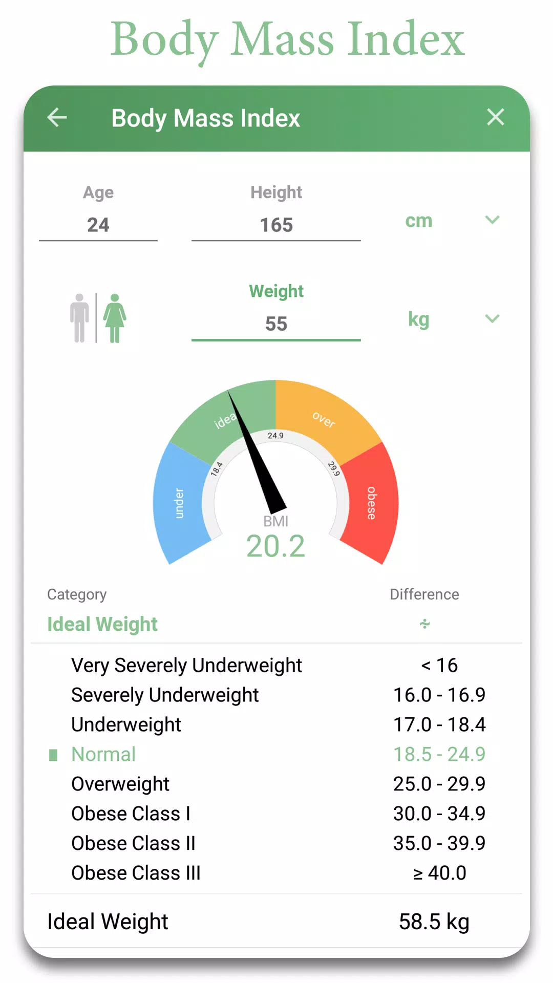 Descarga de APK de Calculadora de BMI para Android