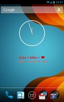 Love widget الملصق