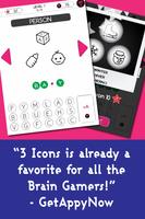 3 Icons 1 Word - Mind Puzzle plakat