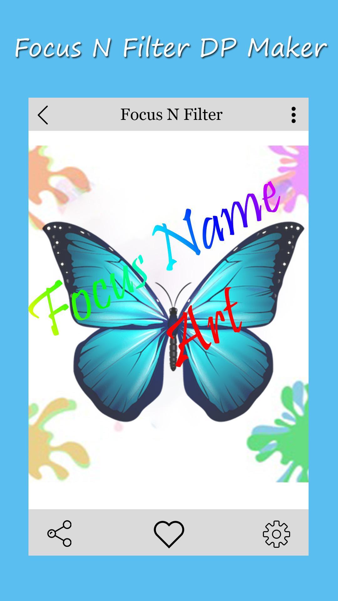 Focus N Filters Dp Maker Name Art Stylish Name Pour Android Telechargez L Apk