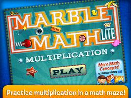 Marble Math Multiplication Affiche