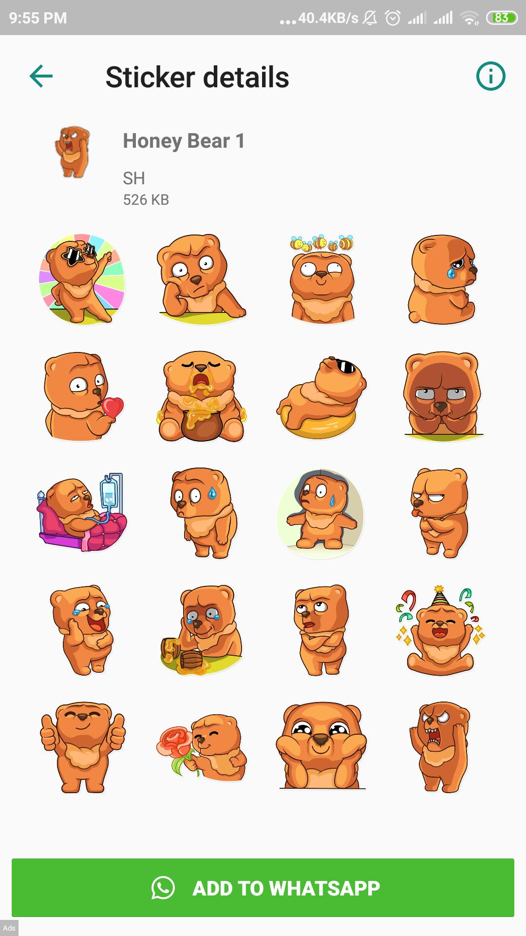 Bear Stickers Wastickerapps For Android Apk Download