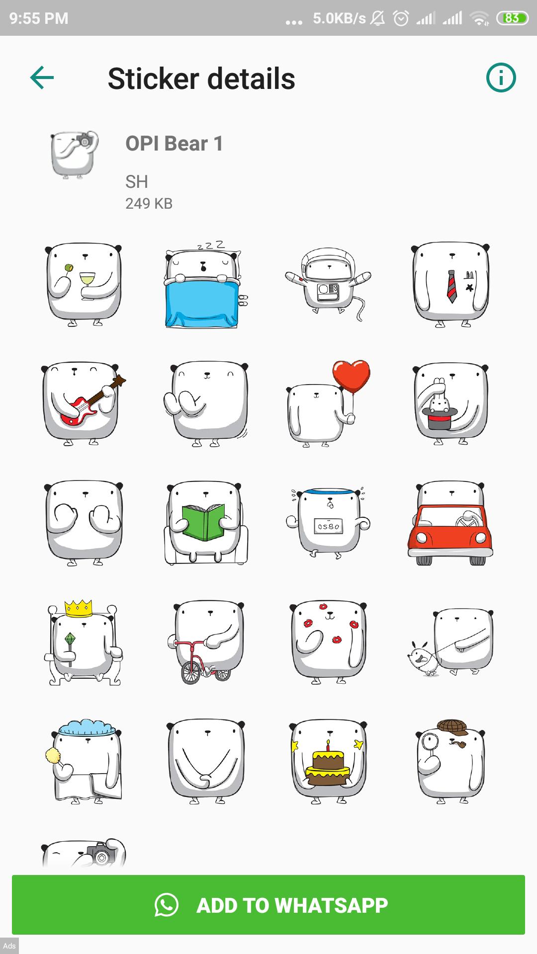 Bear Stickers Wastickerapps For Android Apk Download