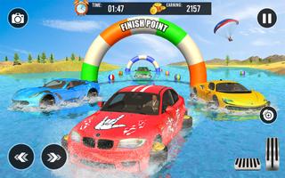 Crazy Car Water Surfing Games capture d'écran 2