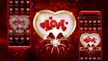 Love Heart Theme Launcher syot layar 3
