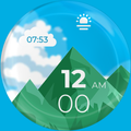 Mountain Watch Face F02-12H