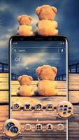 Lonely Teddy Theme Launcher Poster