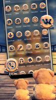 Lonely Teddy Theme Launcher captura de pantalla 1