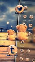 Lonely Teddy Theme Launcher captura de pantalla 2