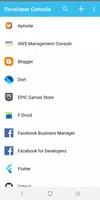 Developer Console capture d'écran 1