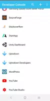 Developer Console capture d'écran 5