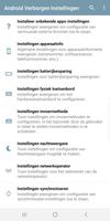 Instellingen snelkoppeling screenshot 1