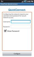1 Schermata ClearPass QuickConnect