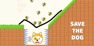 Save the dog: 犬をハチから守るゲーム