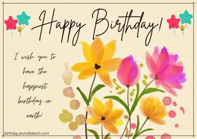 Beautiful Birthday Cards (Add Personal Message) Affiche