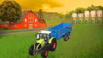 Zwaar Tractor Trolley Lading Sim: Landbouw Spel-poster