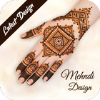 stijlvolle Mehndi-ontwerpen-icoon