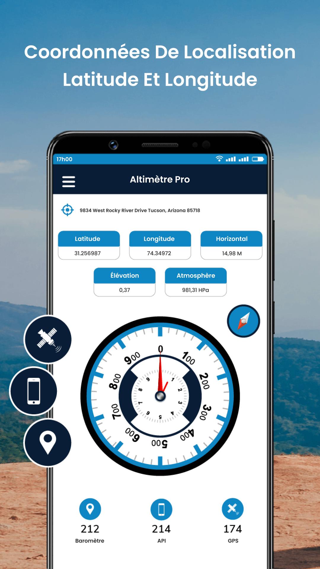 Altimètre Pro & Altitude GPS APK pour Android Télécharger