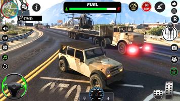 Us Army Truck Sim Offline Game پوسٹر