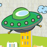 Doodle UFO icon