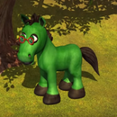 Funny music green horse for kids APK