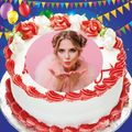 Bolo de aniversário com foto