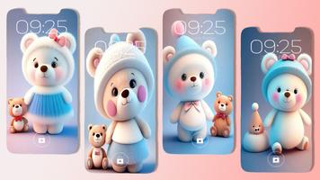 Cute Bear Wallpaper ポスター