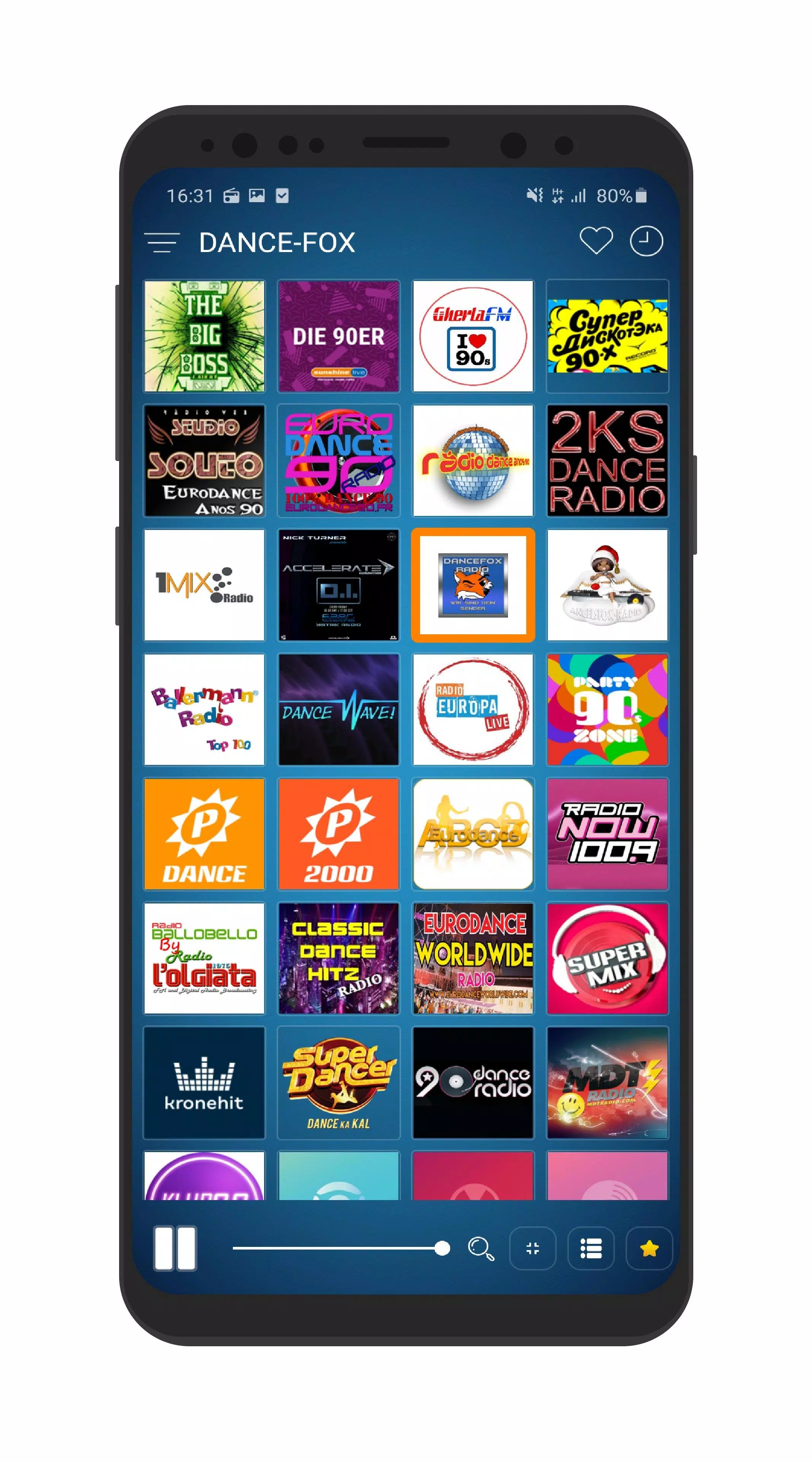 Eurodance 90s - Radio Dance 90 APK für Android herunterladen