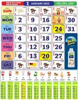 3 Schermata calendar malaysia kuda 2023