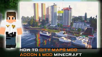 City Maps Mod for Minecraft 海報