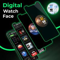 برنامه‌نما Digital Watch Wallpapers عکس از صفحه