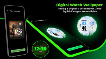 برنامه‌نما Digital Watch Wallpapers عکس از صفحه