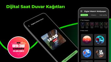 dijital saat duvar kağıdı Ekran Görüntüsü 2