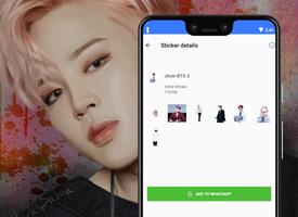 WAStickerApps Jimin BTS स्क्रीनशॉट 2