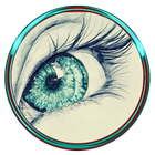 realistic eyes drawing 아이콘