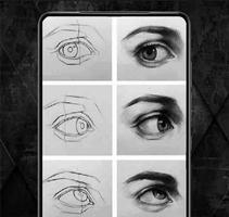 realistic eyes drawing poster