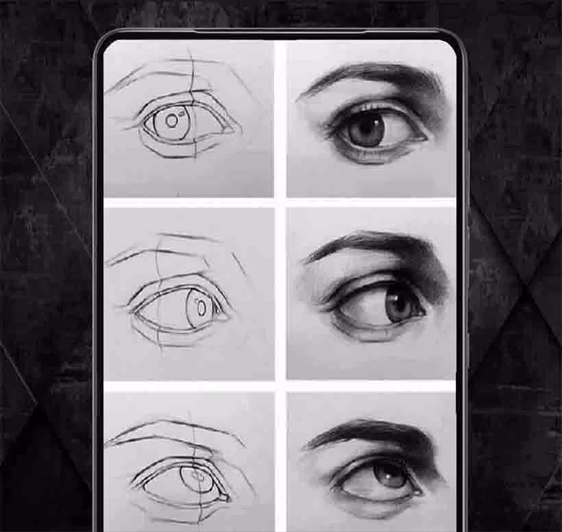 Como desenhar olhos - Masculino & Feminino (How to draw eyes