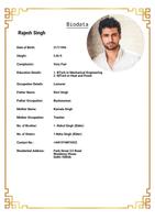 Basic Marriage Biodata Maker imagem de tela 1