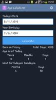 Age Calculator capture d'écran 1