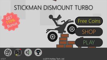 Stickman Dismount Turbo الملصق