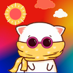 Mochi Peach Cat stickers ไอคอน