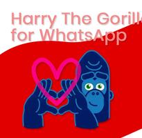 Harry the Gorilla Stickers captura de pantalla 1