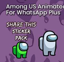 Among Us Animated Sticker WAStickerApps পোস্টার