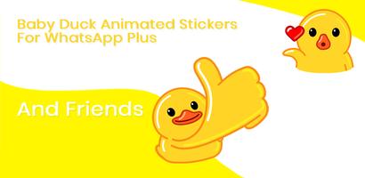 Baby Duck & Friends Animated Sticker for WhatsApp 海報
