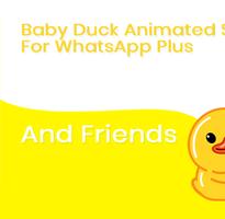 Baby Duck & Friends Animated Sticker for WhatsApp ภาพหน้าจอ 1