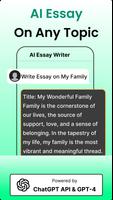 AI Essay Writer & Write Essays Affiche