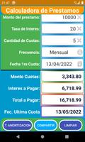 Calculadora de Prestamos screenshot 1