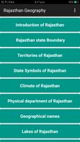 Rajasthan Geography poster