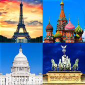 ikon Ibu kota semua negara di dunia