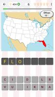 50 Bundesstaaten der USA: Quiz Plakat